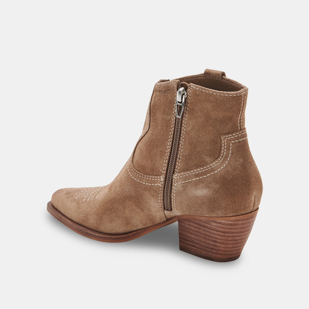 SILMA BOOTIES IN TRUFFLE SUEDE -   Dolce Vita - image 6