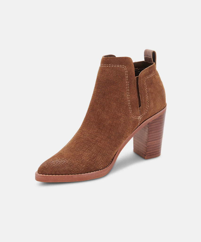 SIRANO BOOTIES DK BROWN SUEDE