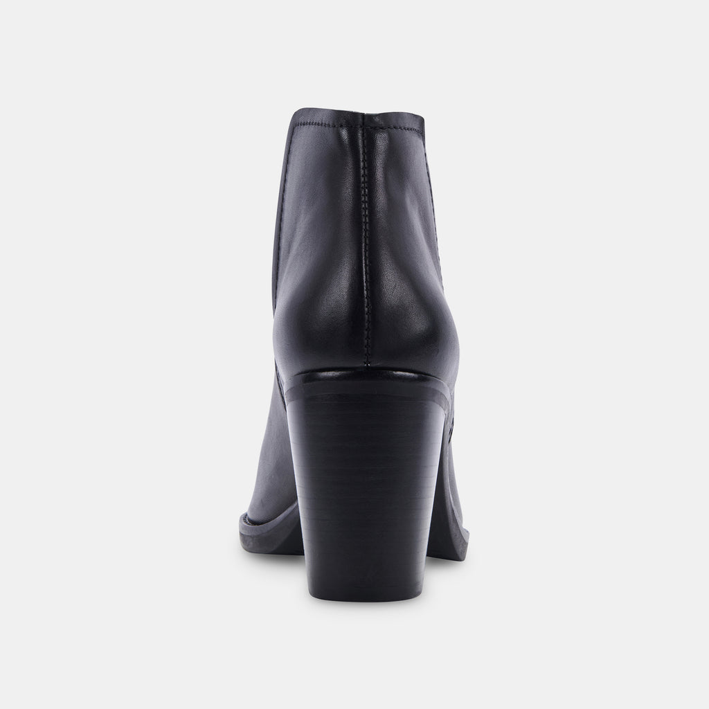 SPADE BOOTIES BLACK LEATHER - image 10