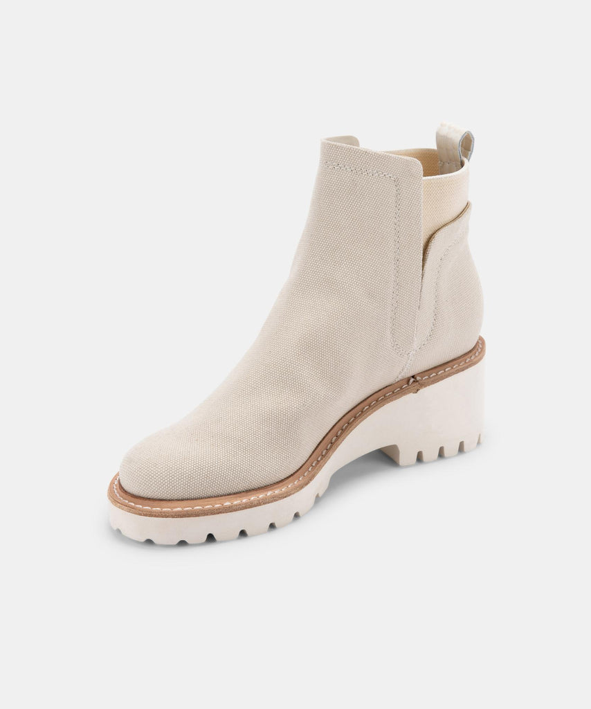 HUEY BOOTIES IN SANDSTONE CANVAS -   Dolce Vita - image 7