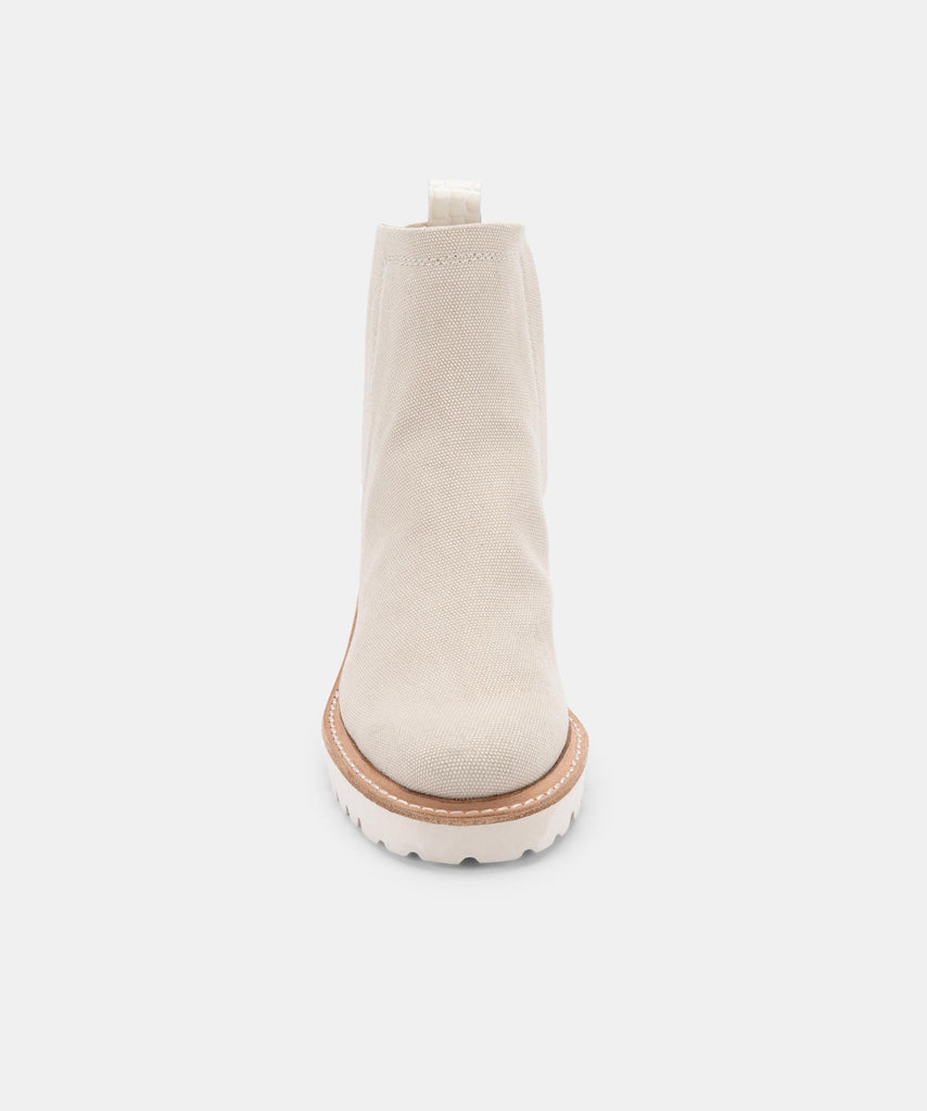 HUEY BOOTIES IN SANDSTONE CANVAS -   Dolce Vita - image 8