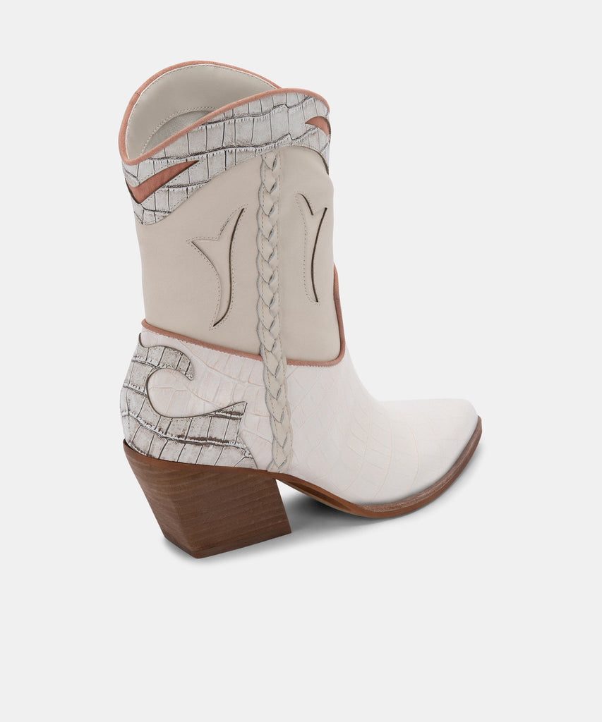 LORAL BOOTIES IN IVORY LEATHER -   Dolce Vita - image 5
