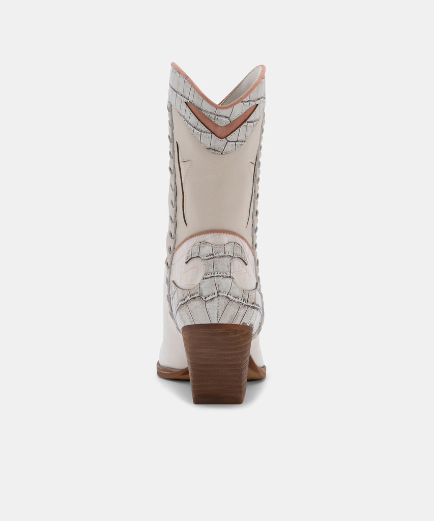 LORAL BOOTIES IN IVORY LEATHER -   Dolce Vita - image 10