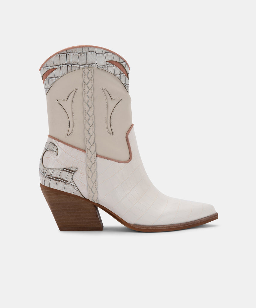 LORAL BOOTIES IN IVORY LEATHER -   Dolce Vita - image 1