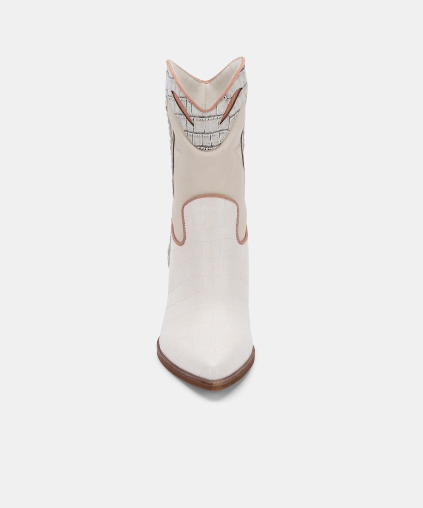 LORAL BOOTIES IN IVORY LEATHER -   Dolce Vita - image 8