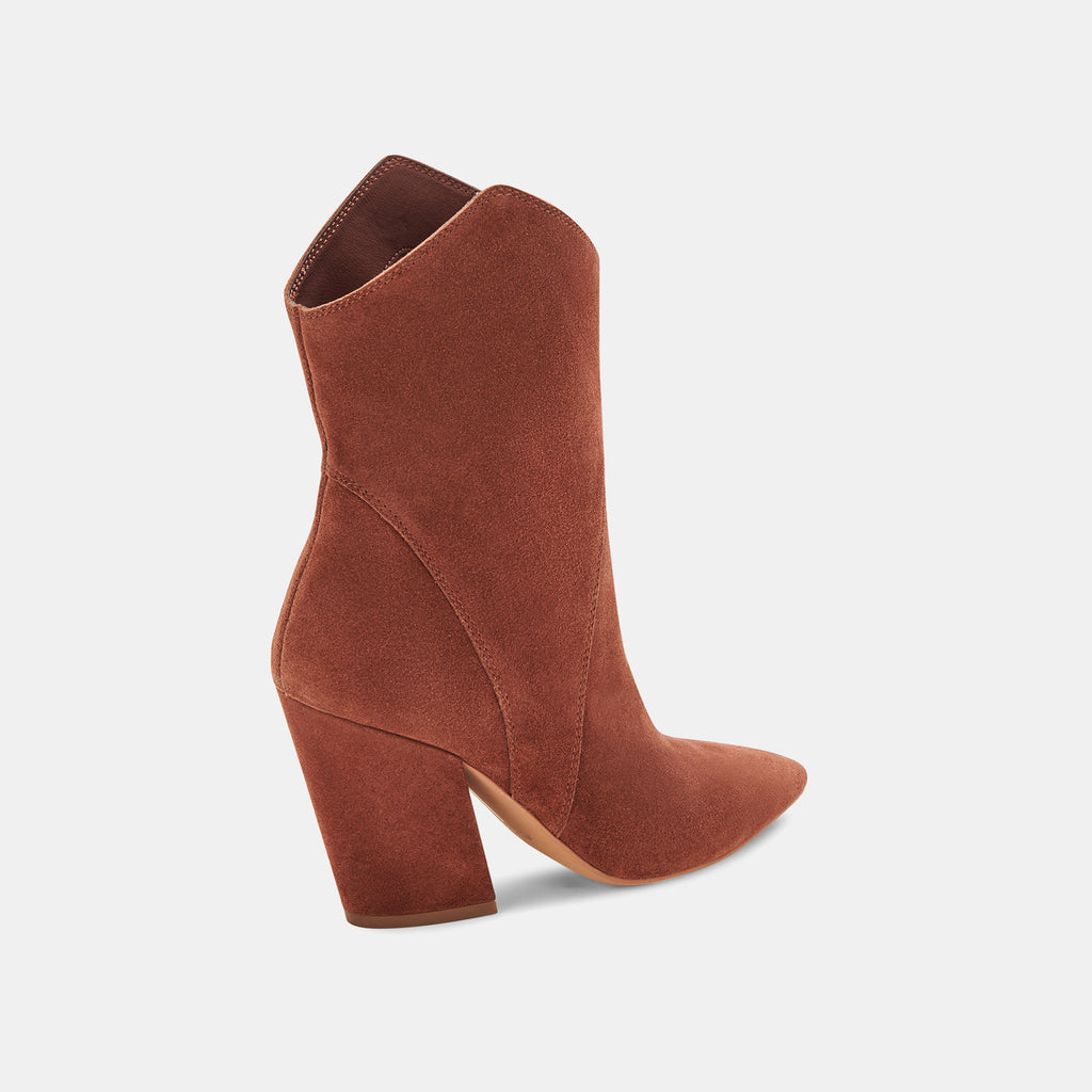 NESTLY BOOTIES BRANDY SUEDE – Dolce Vita