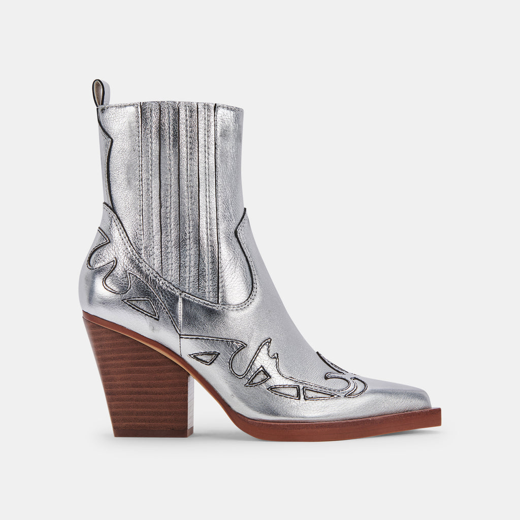 BEAUX BOOTS SILVER LEATHER - image 1