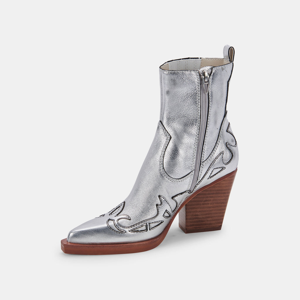 BEAUX BOOTS SILVER LEATHER - image 5