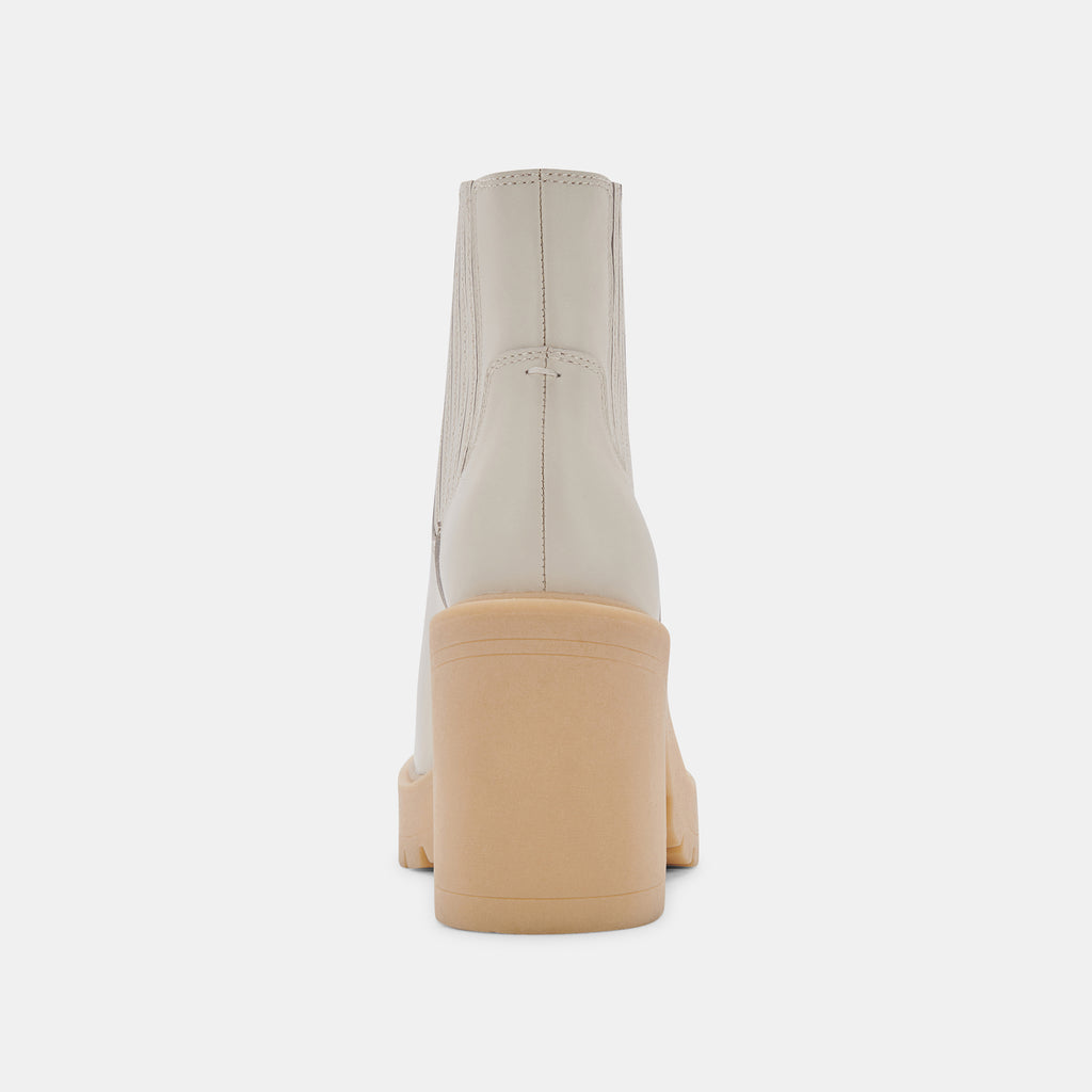 CASTER H2O BOOTIES IVORY LEATHER - image 10