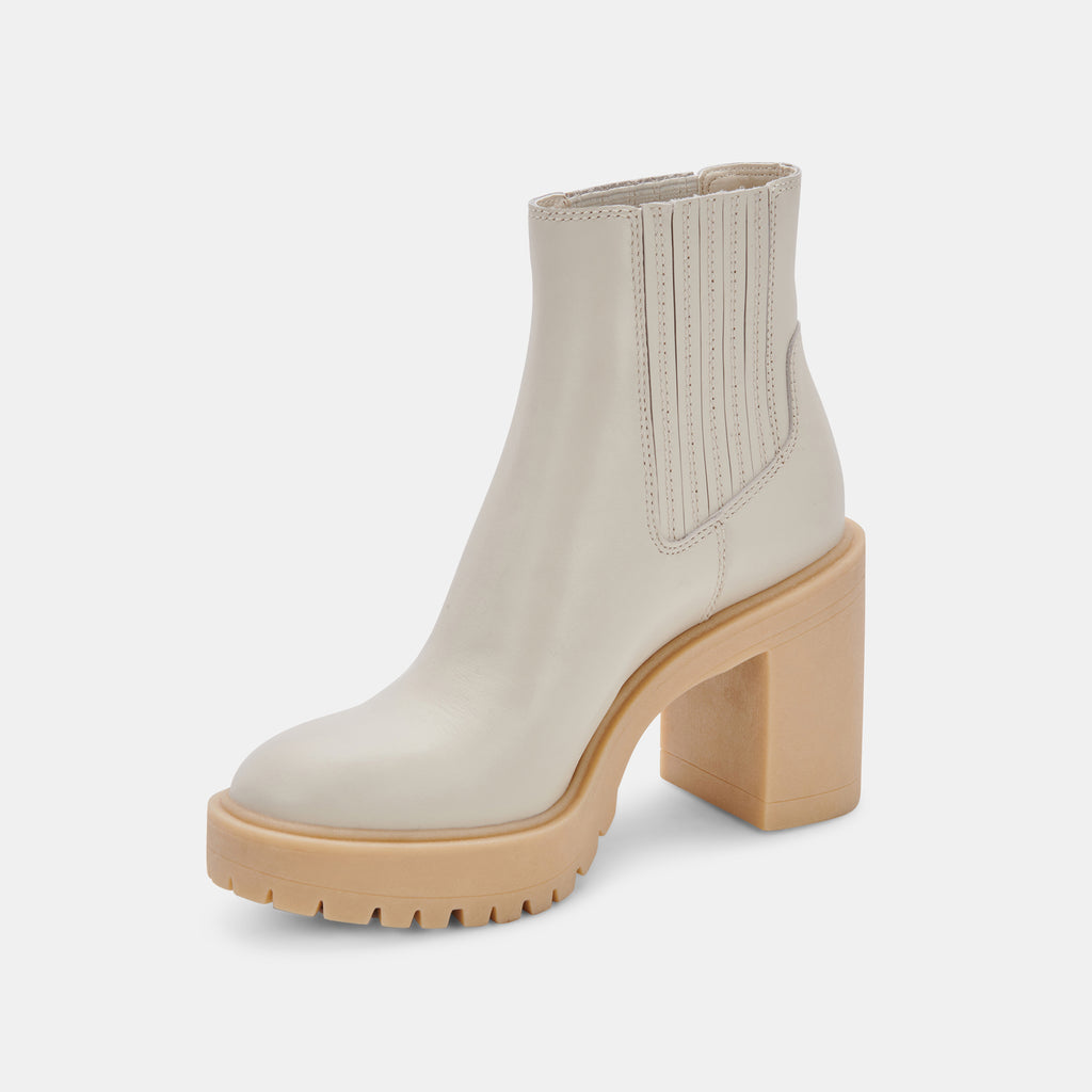 CASTER H2O BOOTIES IVORY LEATHER - image 6