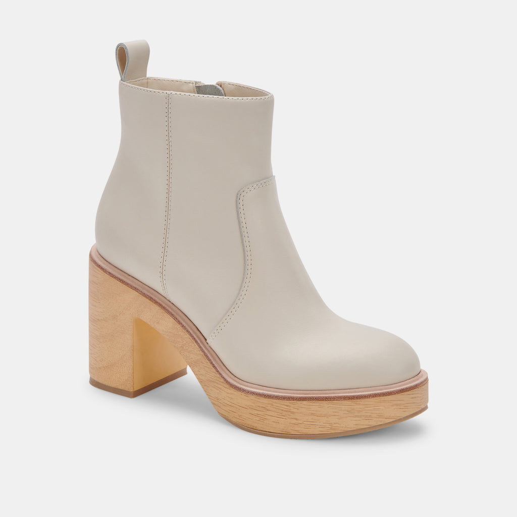 CECILE BOOTS IVORY LEATHER - image 2