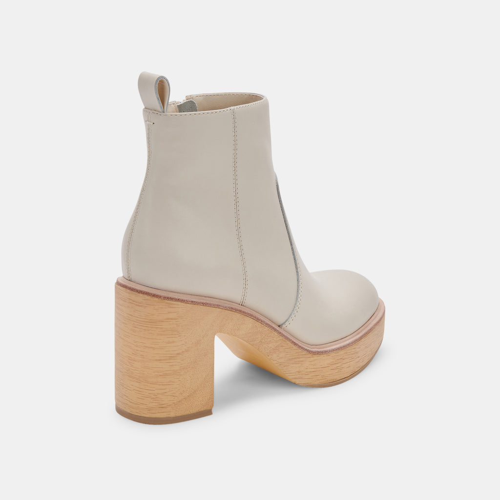 CECILE BOOTS IVORY LEATHER - image 3