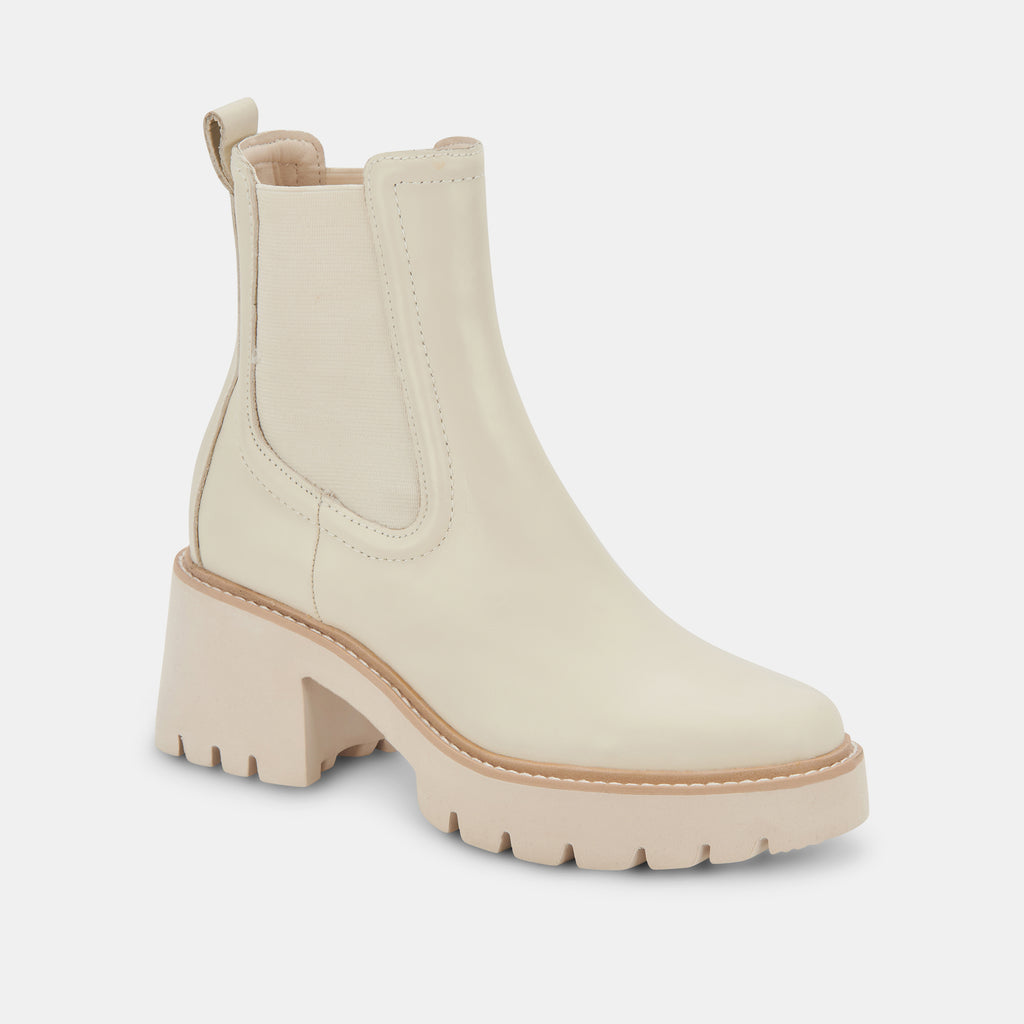 HAWK H20 WIDE BOOTIES IVORY LEATHER - image 3