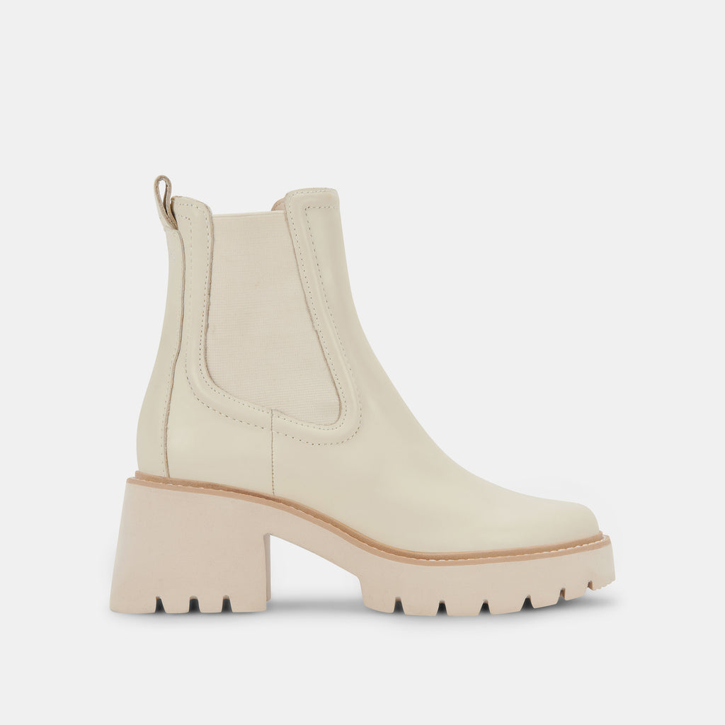 HAWK H20 WIDE BOOTIES IVORY LEATHER - image 1