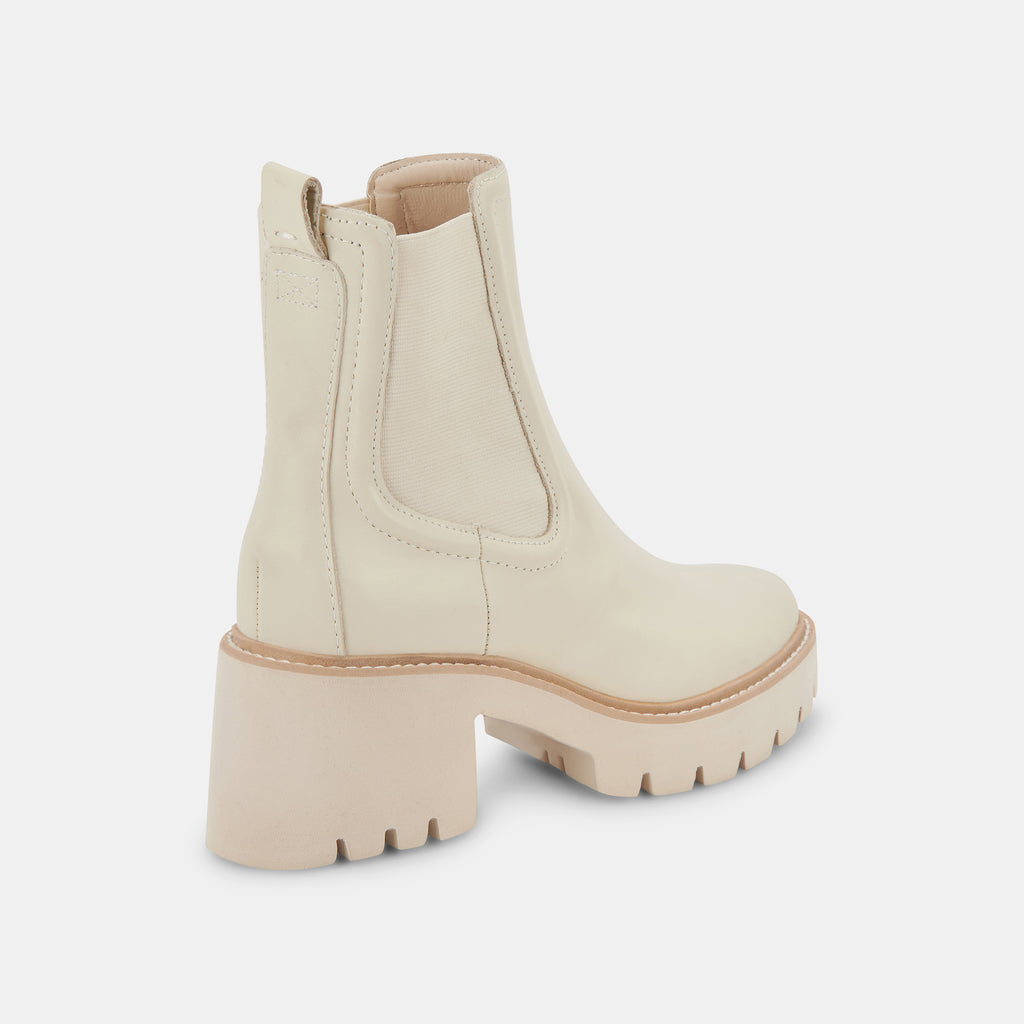 HAWK H20 WIDE BOOTIES IVORY LEATHER - image 4