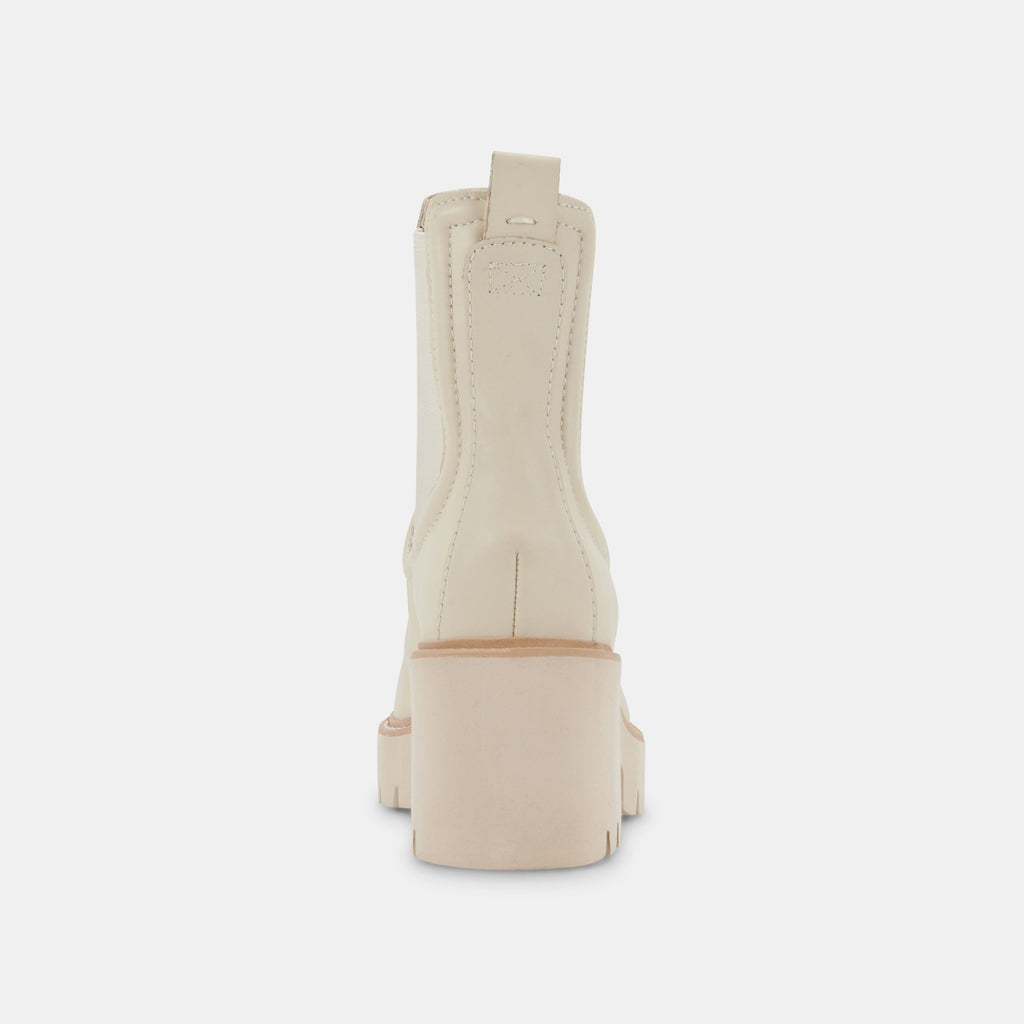 HAWK H20 WIDE BOOTIES IVORY LEATHER - image 8