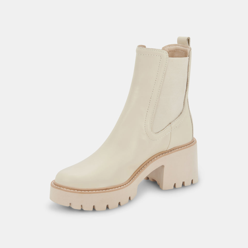 HAWK H20 WIDE BOOTIES IVORY LEATHER - image 5