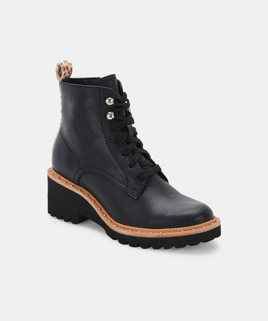 HINTO BOOTS IN BLACK LEATHER -   Dolce Vita - image 2