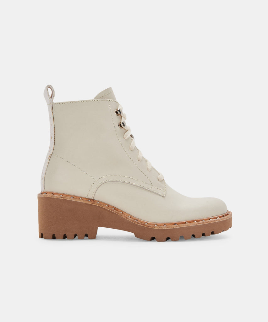 HINTO BOOTS IN IVORY LEATHER -   Dolce Vita - image 1