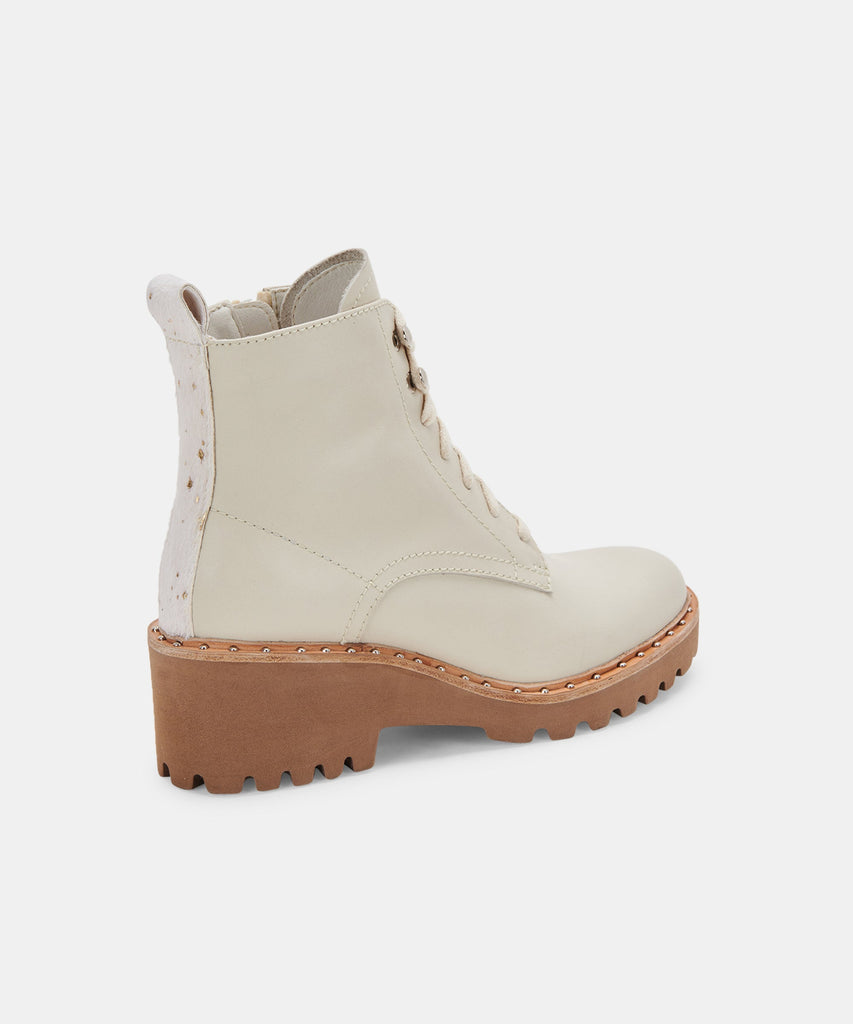 HINTO BOOTS IN IVORY LEATHER -   Dolce Vita - image 3