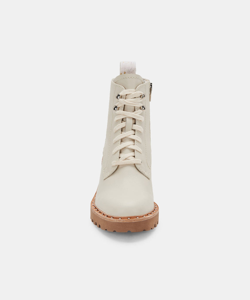 HINTO BOOTS IN IVORY LEATHER -   Dolce Vita - image 6