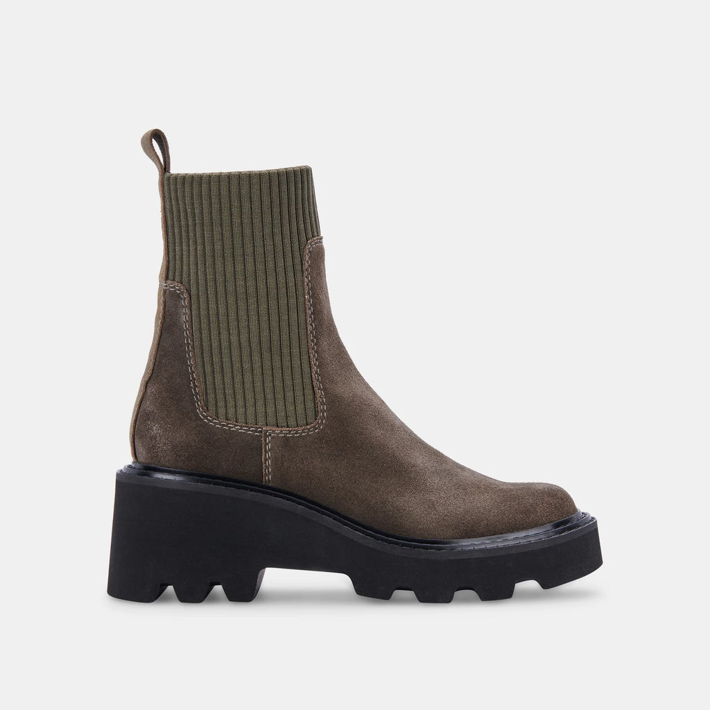 HOVEN H2O BOOTS OLIVE SUEDE - re:vita - image 1