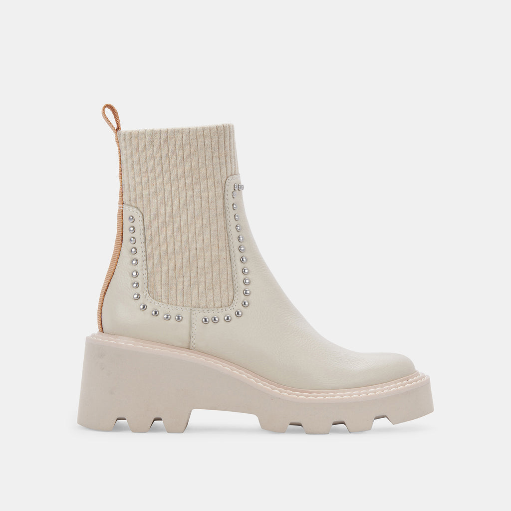 HOVEN STUD H2O BOOTS IVORY LEATHER - image 1