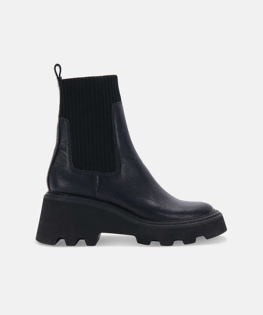 HOVEN BOOTS IN BLACK LEATHER -   Dolce Vita - image 1