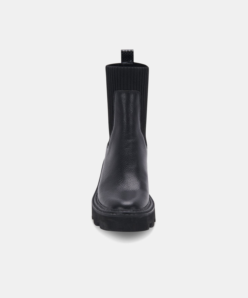 HOVEN BOOTS IN BLACK LEATHER -   Dolce Vita - image 6