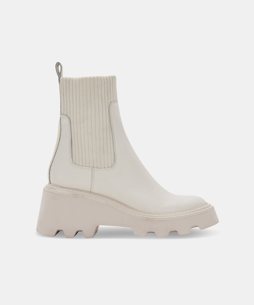 HOVEN BOOTS IN IVORY LEATHER -   Dolce Vita - image 1