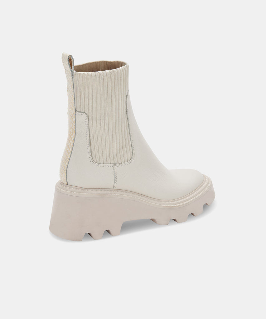 HOVEN BOOTS IN IVORY LEATHER -   Dolce Vita - image 3