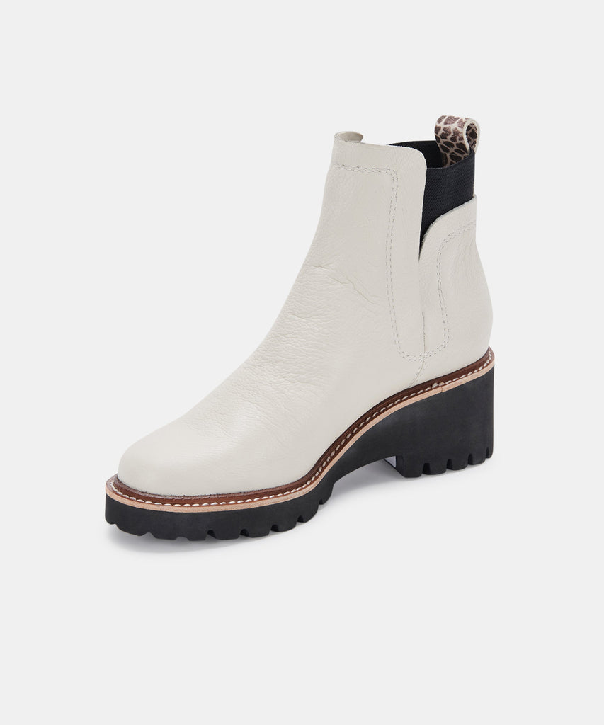HUEY H2O BOOTS IN IVORY LEATHER -   Dolce Vita - image 4