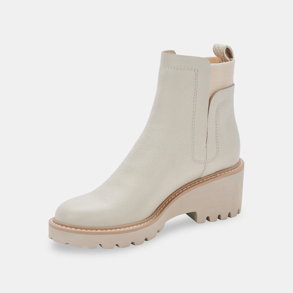 HUEY H2O WIDE BOOTIES OFF WHITE LEATHER - image 4