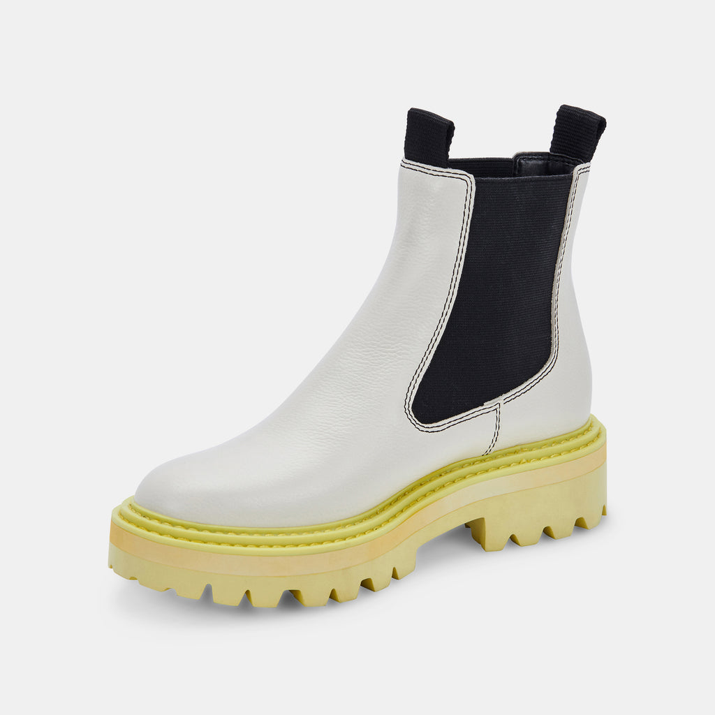 MOANA H2O BOOTS WHITE GREEN LEATHER - image 4