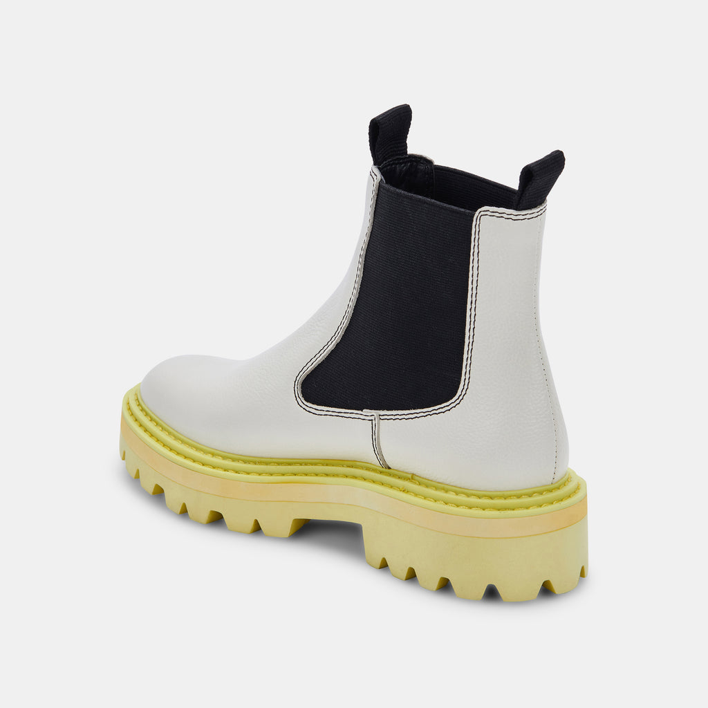 MOANA H2O BOOTS WHITE GREEN LEATHER - image 5
