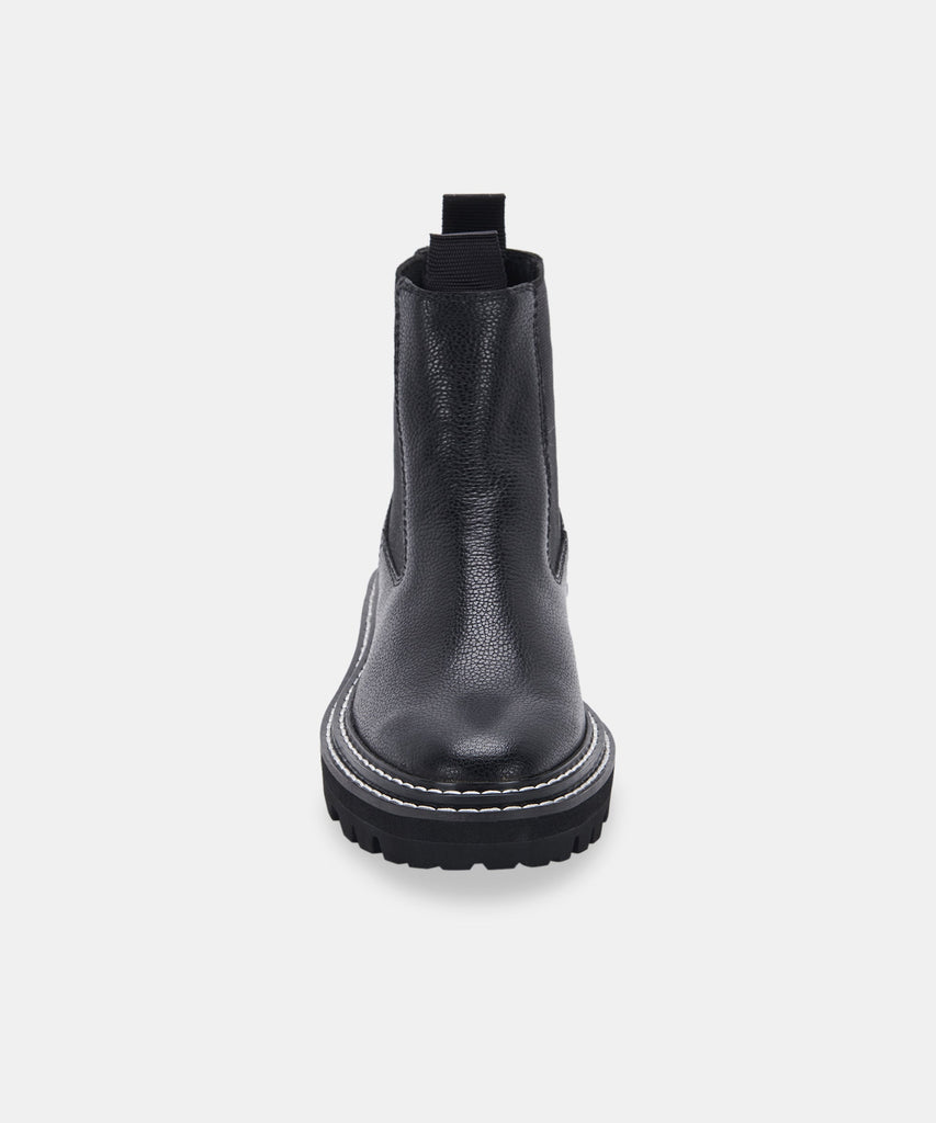 MOANA BOOTS IN BLACK LEATHER -   Dolce Vita - image 9