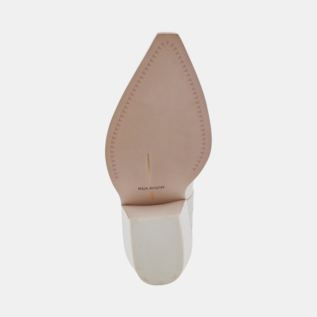 NASHE BOOTIES OFF WHITE PEARLS - image 10