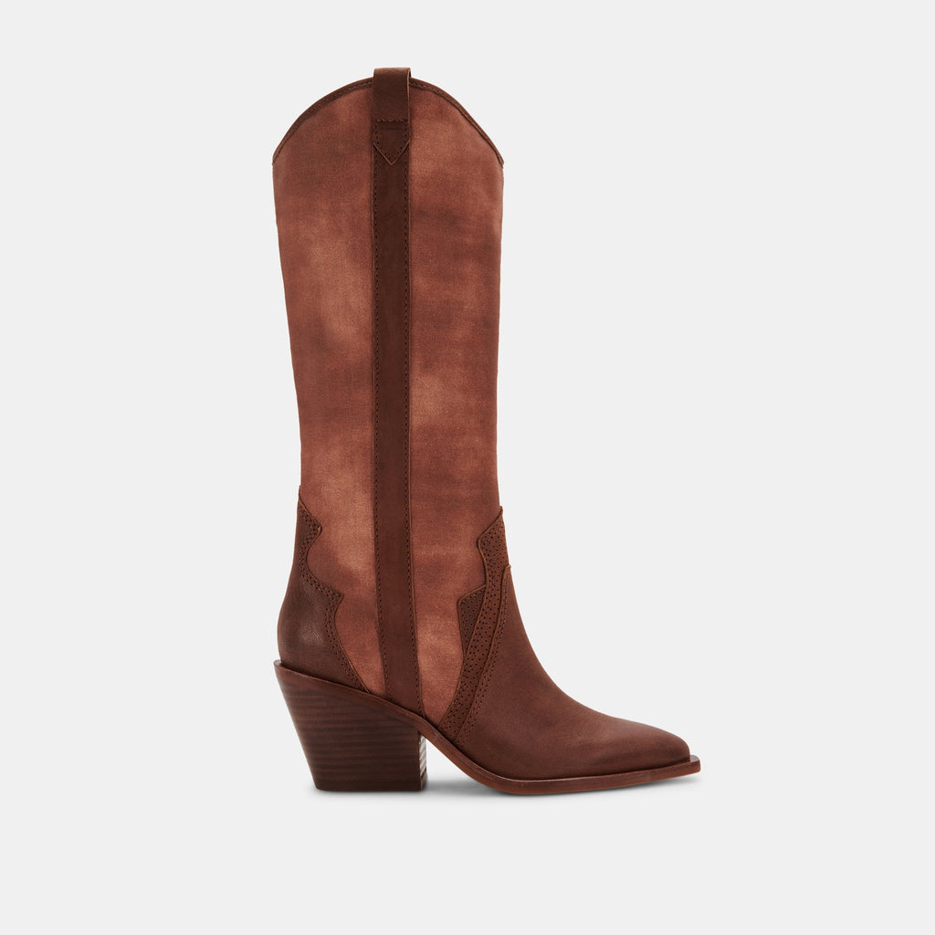 NAVENE BOOTS IN CHOCOLATE LEATHER -   Dolce Vita - image 1