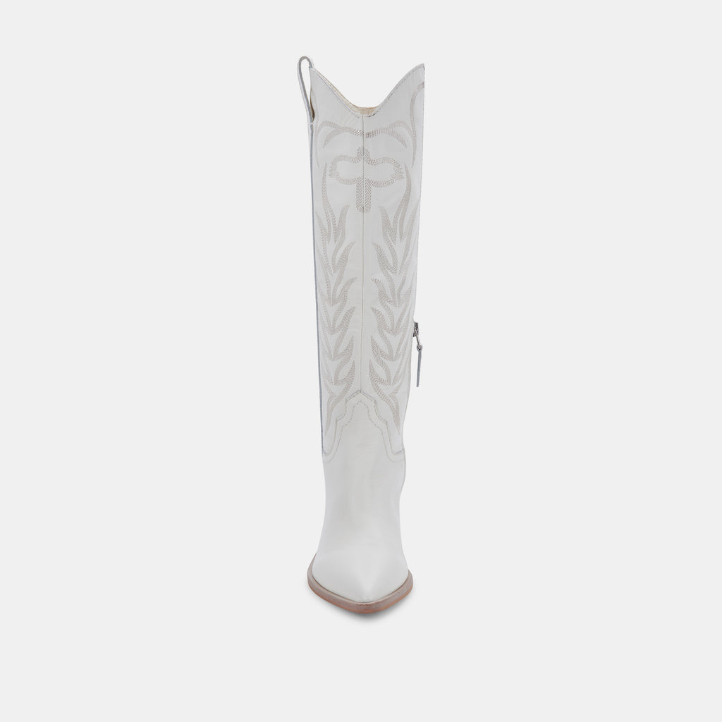 SOLEI BOOTS WHITE LEATHER - image 6