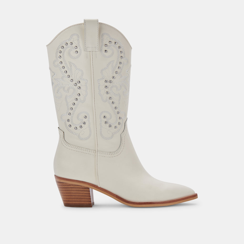 SULA BOOTS OFF WHITE LEATHER - image 1