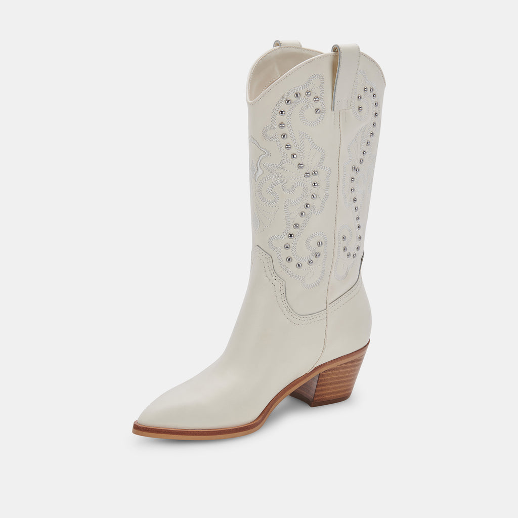 SULA BOOTS OFF WHITE LEATHER - image 5