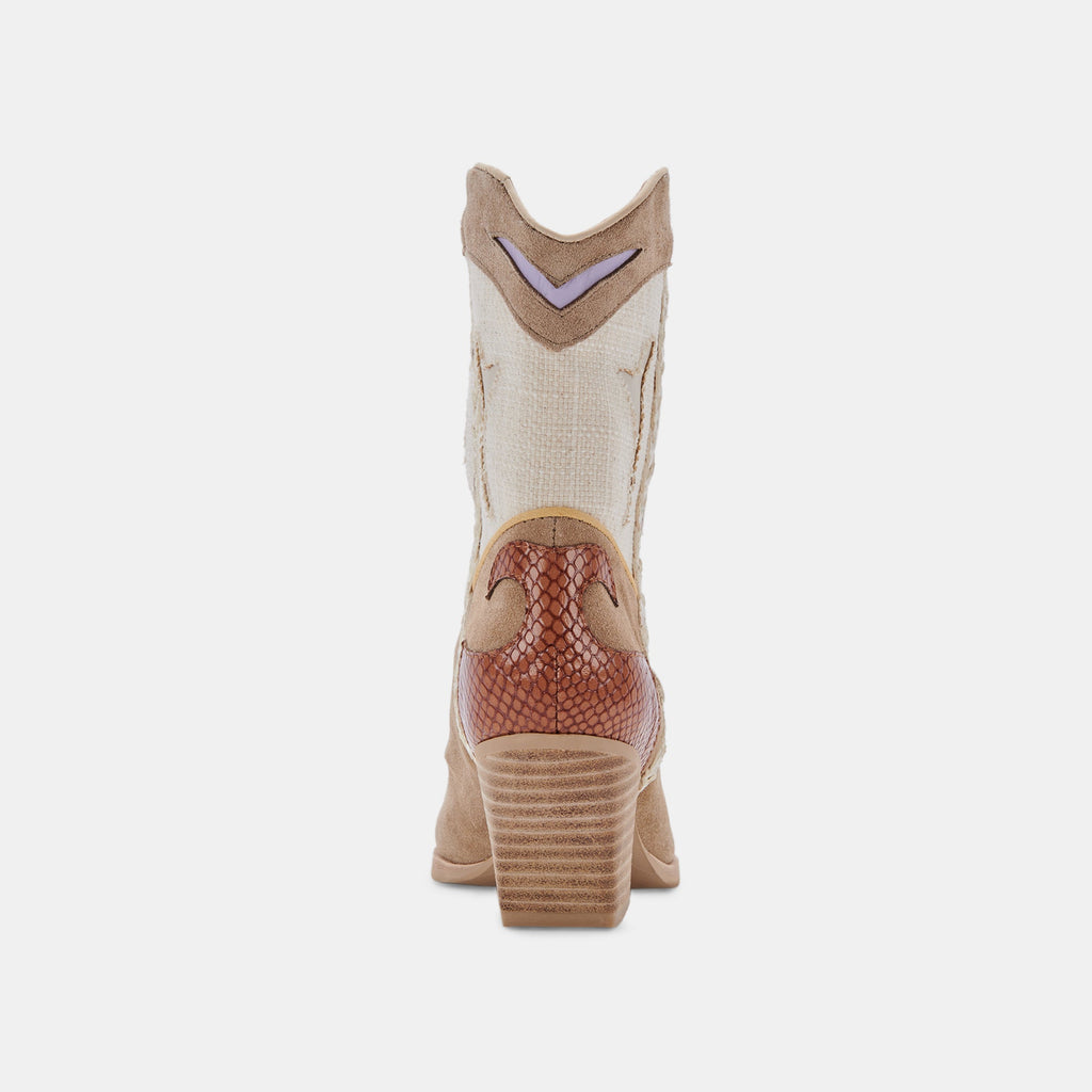 LORAL BOOTIES IN TAUPE MULTI SUEDE -   Dolce Vita - image 10