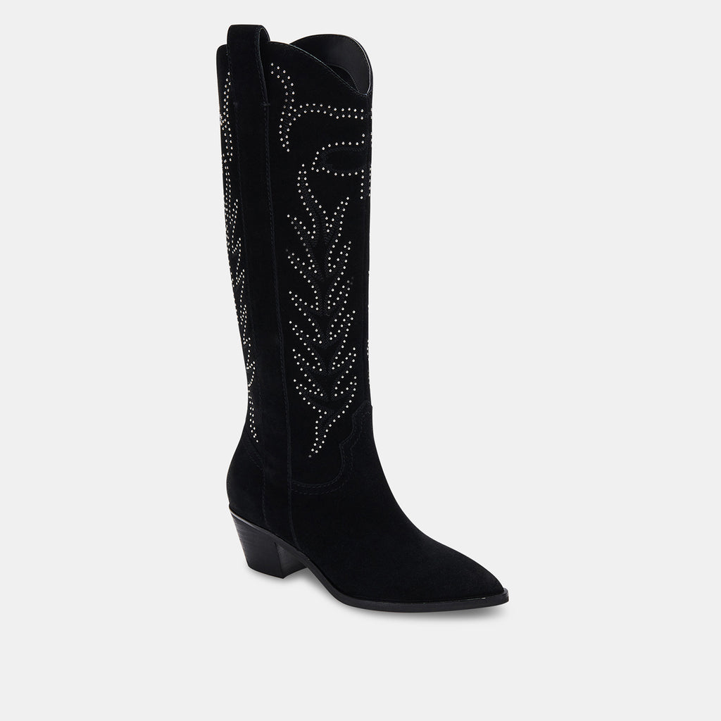 SOLEI STUD BOOTS IN BLACK SUEDE -   Dolce Vita - image 5