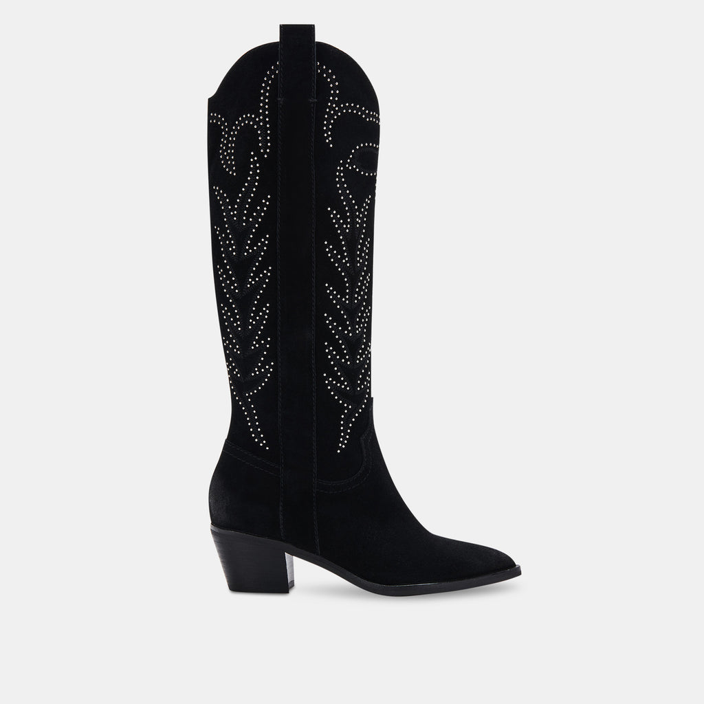 SOLEI STUD BOOTS IN BLACK SUEDE -   Dolce Vita - image 1