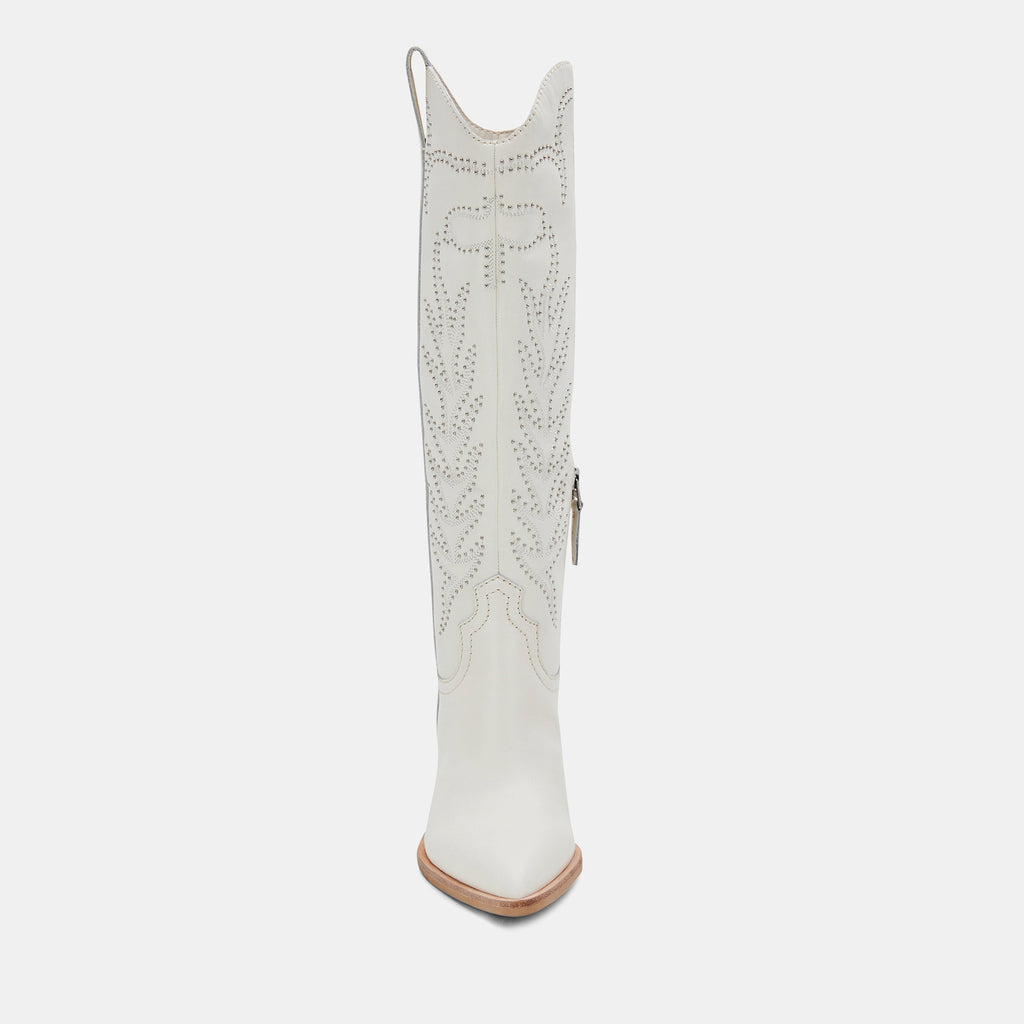 SOLEI STUD BOOTS IN OFF WHITE LEATHER -   Dolce Vita - image 8