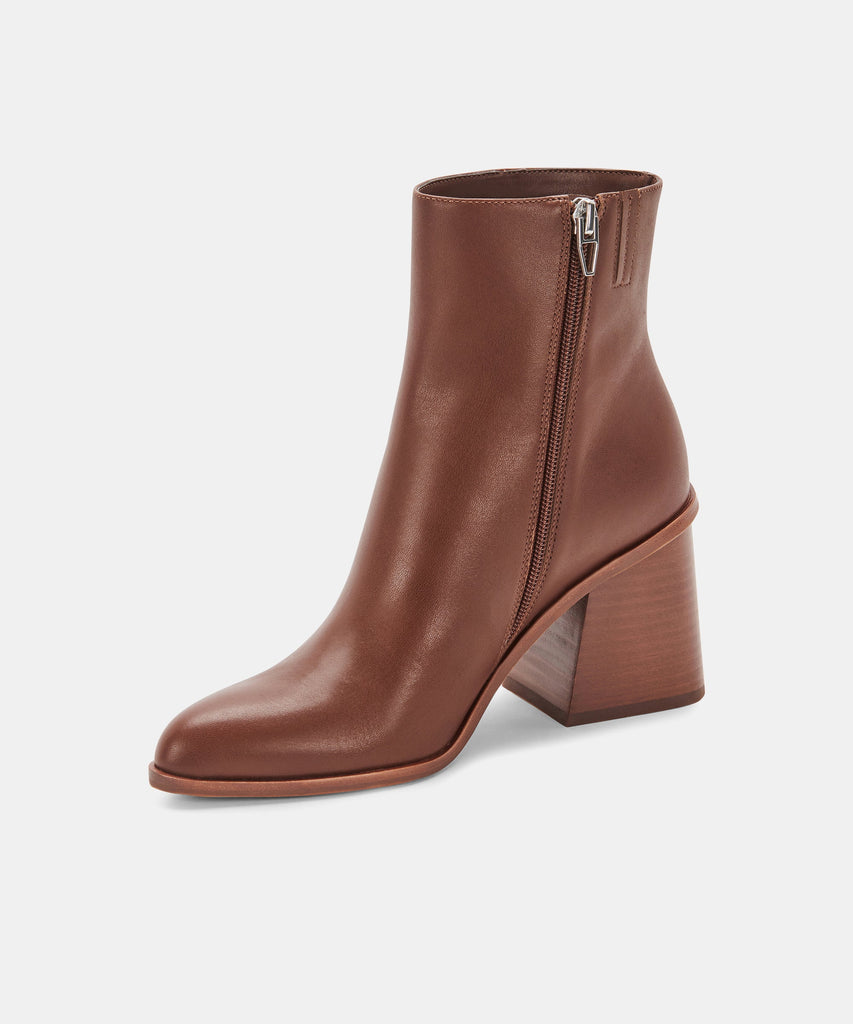 TERRIE BOOTIES IN CHOCOLATE LEATHER -   Dolce Vita - image 6