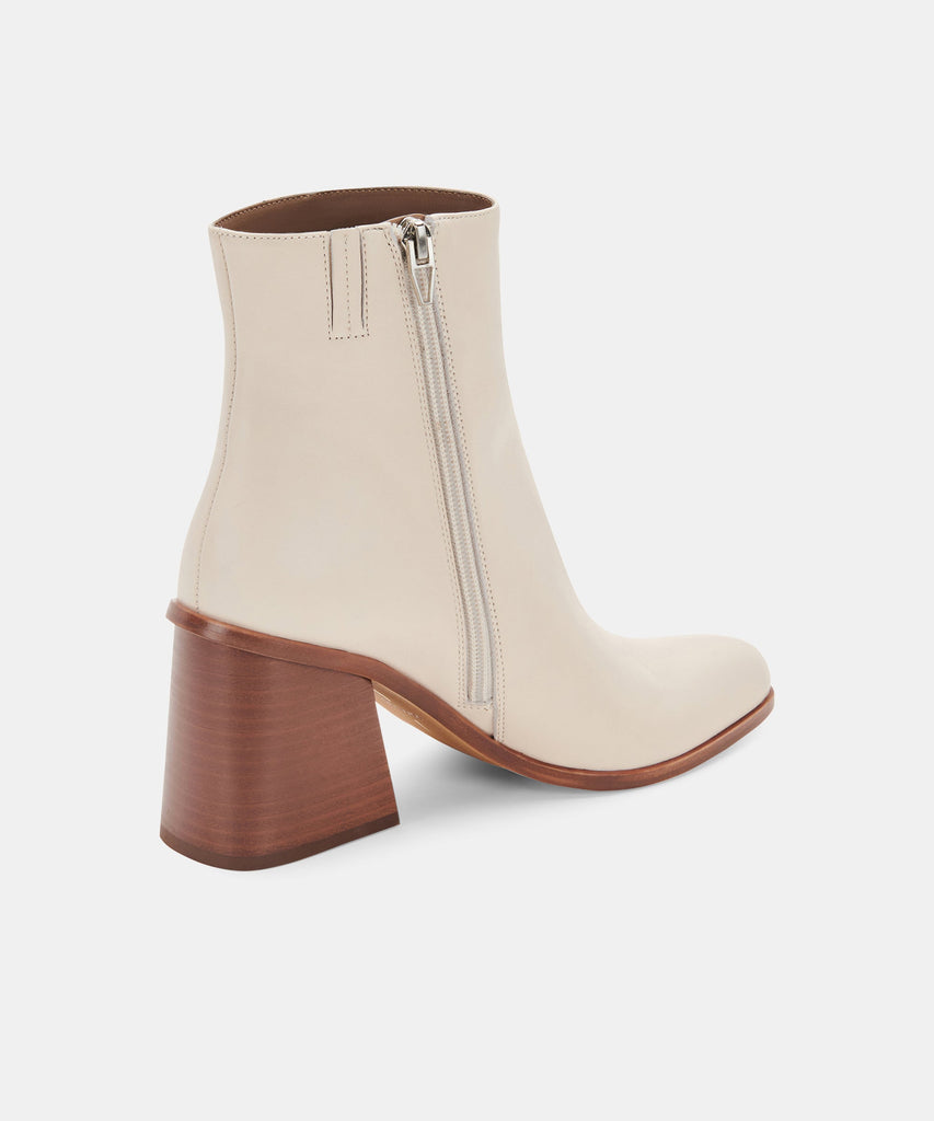 TERRIE BOOTIES IN IVORY LEATHER -   Dolce Vita - image 7