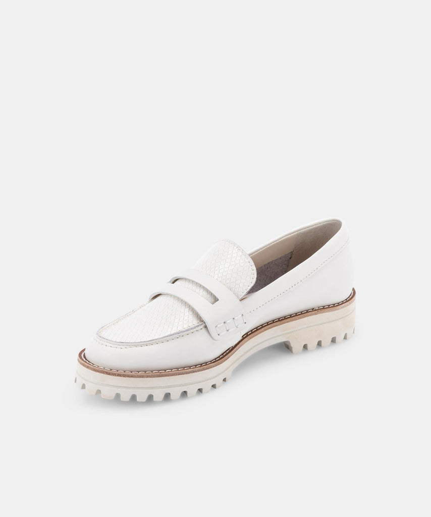 AUBREE FLATS IN WHITE LEATHER -   Dolce Vita - image 7