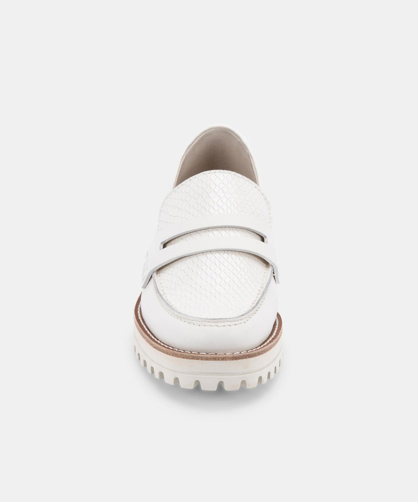 AUBREE FLATS IN WHITE LEATHER -   Dolce Vita - image 8
