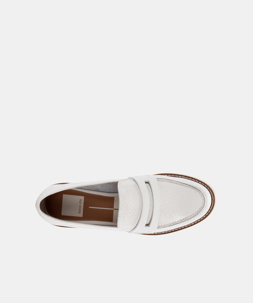 AUBREE FLATS IN WHITE LEATHER -   Dolce Vita - image 9